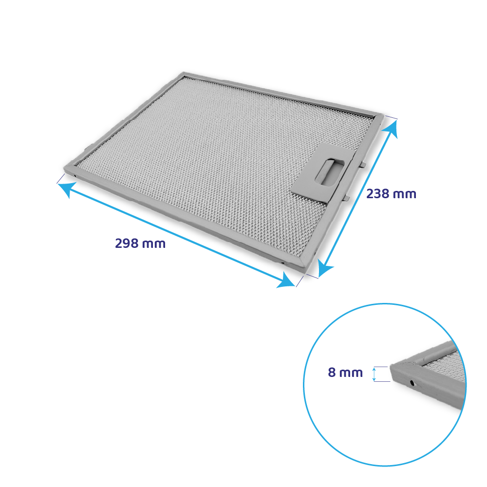Electrolux metalfilter 298 x 238 mm 4055468278