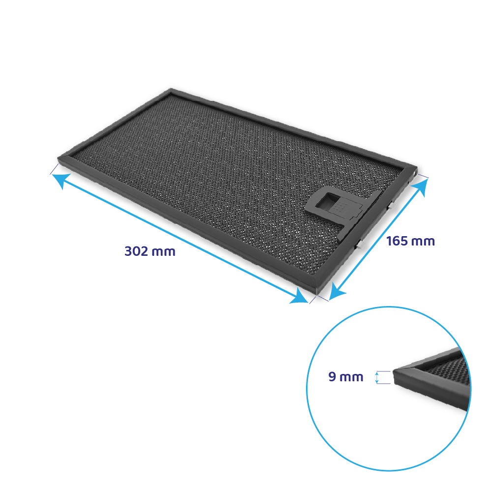 Mepamsa metalfilter 302 x 165 mm 133.0298.439