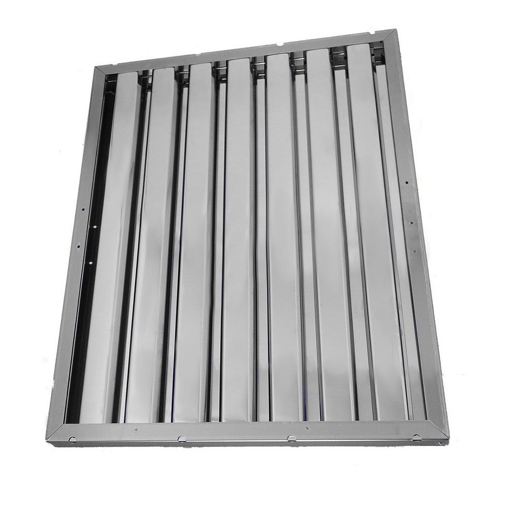 Lamelfilter 450 x 480 x 25 mm til storkøkken-emhætte