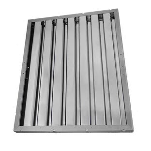 Lamelfilter 450 x 480 x 25 mm til storkøkken-emhætte