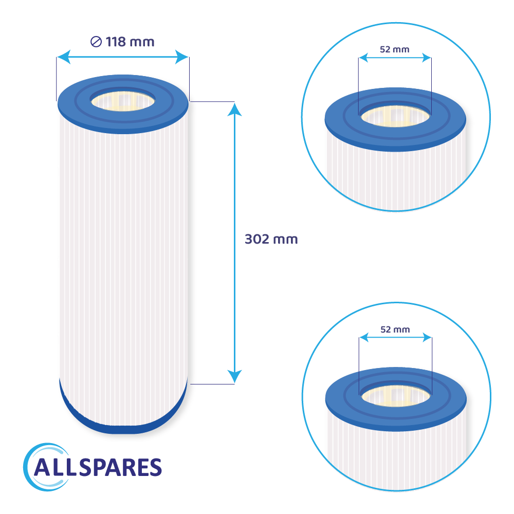 Poolfilter egnet til Hayward MicroStar Clear C225 EURO / CX225RE