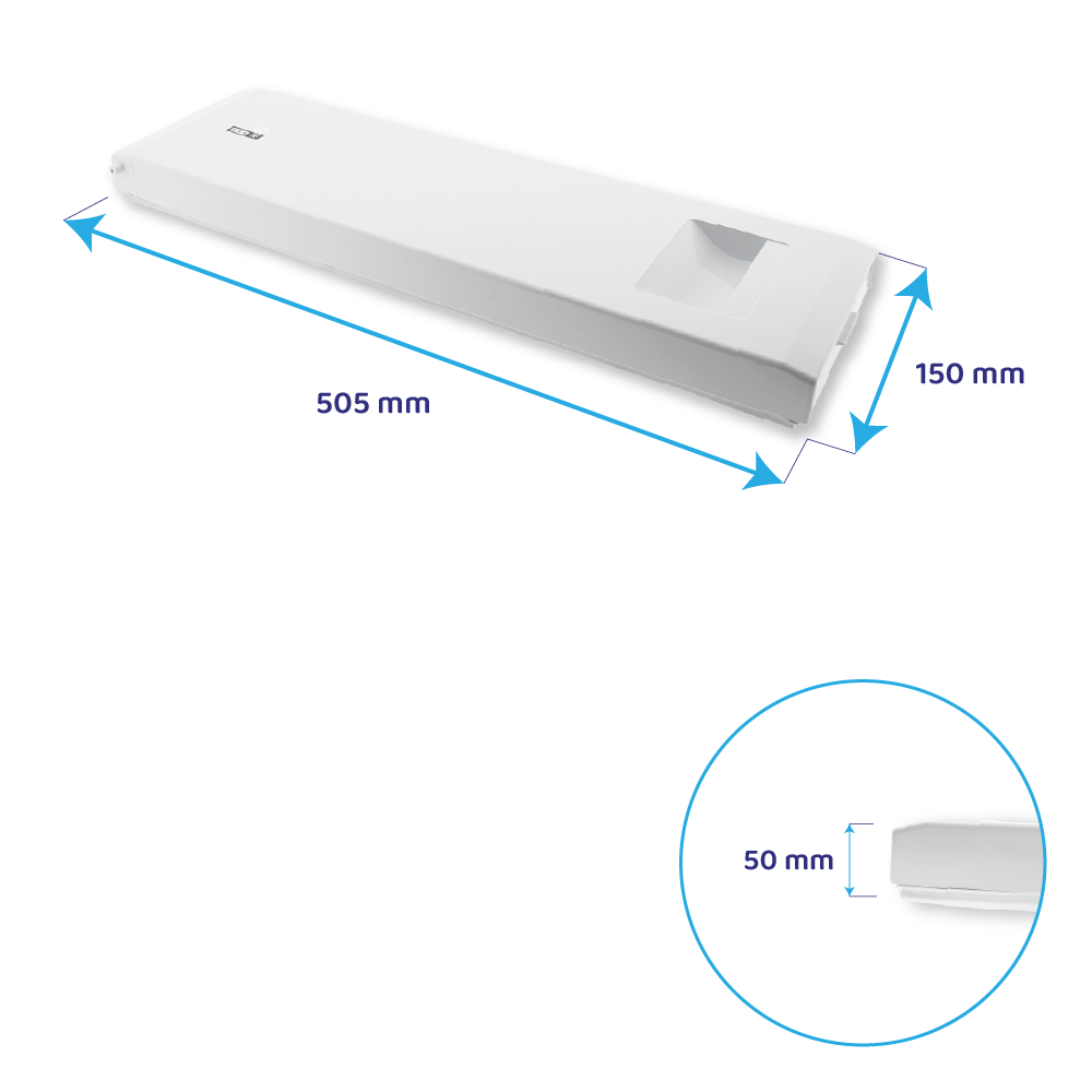 Fryserumslåge passer til Ikea 505x150mm C00864719