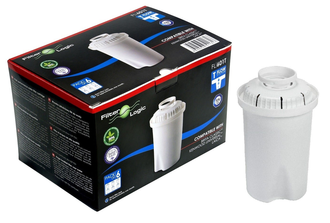 Filter Logic Vandfilter til BRITA CLASSIC (6-pak) FL-601T