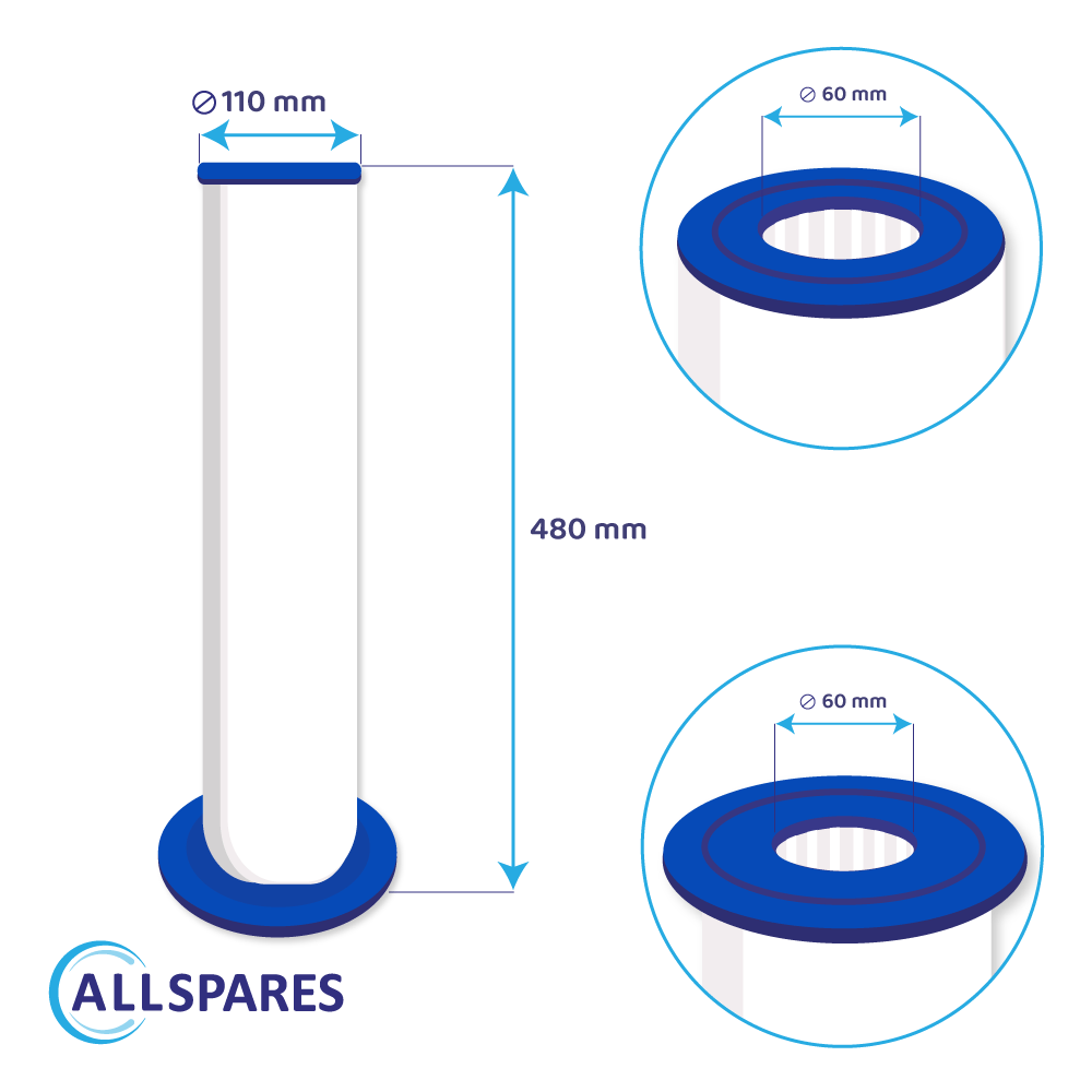 Spa-vandfilter (2 stk.) kompatibelt med Sundance 6473-164 + 6473-165