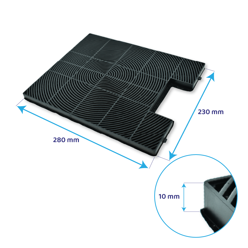 Inventum kulfilter AKC9000RVS (2 stk.)